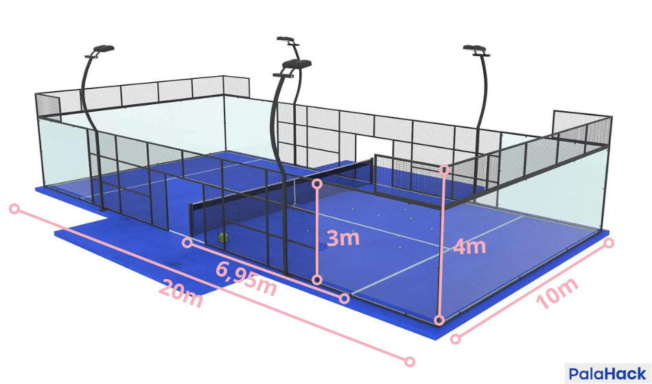 dimensiones pista de padel